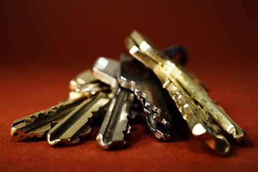 close up keys metal safety