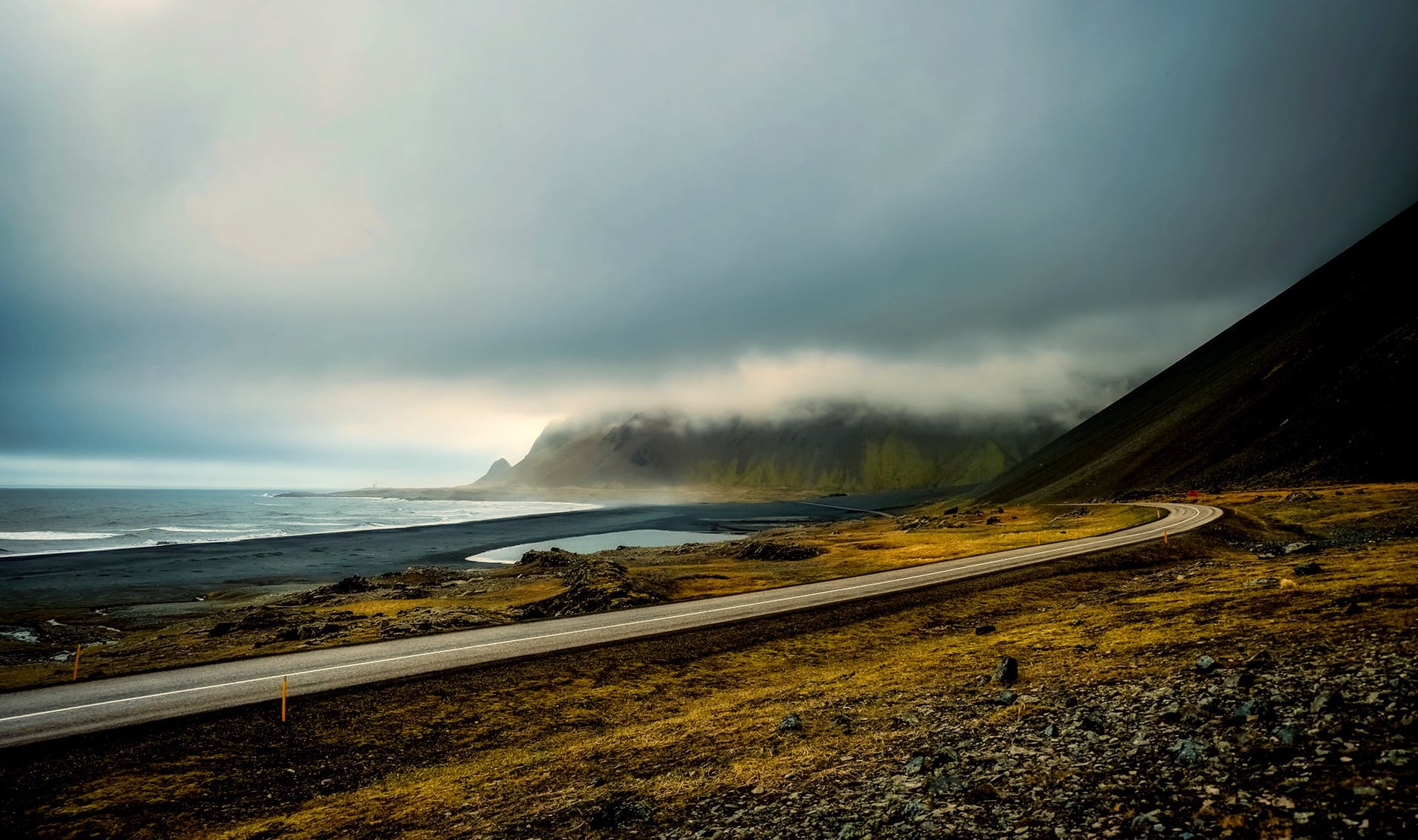 beach beautiful clouds countryside